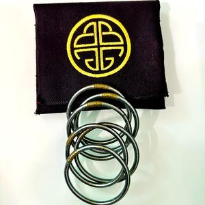 Graphite (Large) 6 bangles. Original All Weather Bangles from BuDhaGirl.